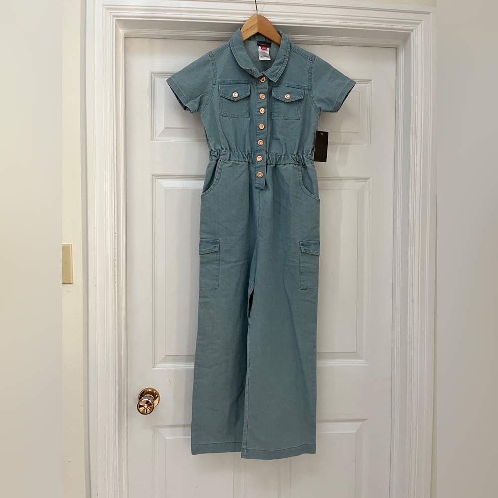 NWT Vince Camuto girl’s denim jumpsuit size 10